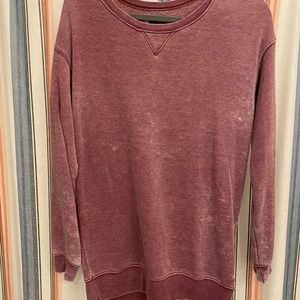 Oversized Distressed Sweatshirt